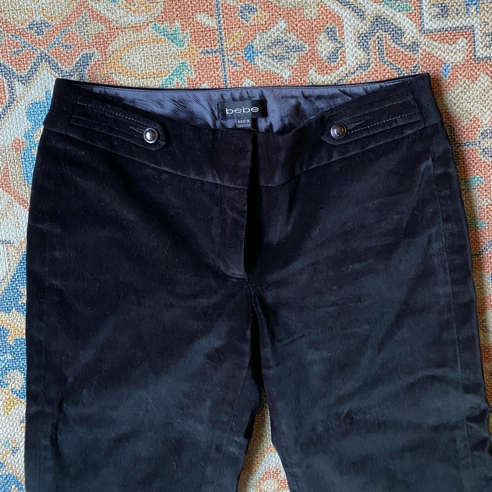 Bebe velvet capris